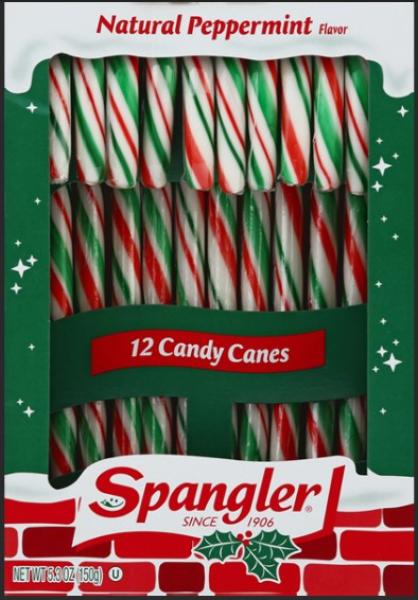SPANGLER  Candy Canes 'Peppermint' Zuckerstangen 150 gr
